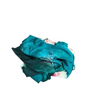 Floral kaftan open robe long one size